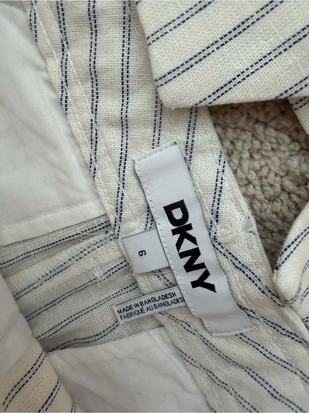 DKNY White Pinstripe Tailored Vest & Pants - Picture 4 of 4